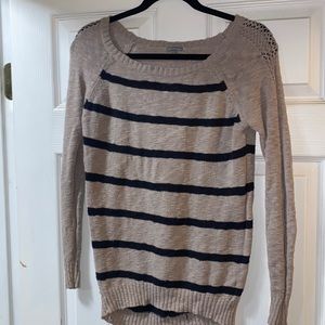 Tan striped sweater